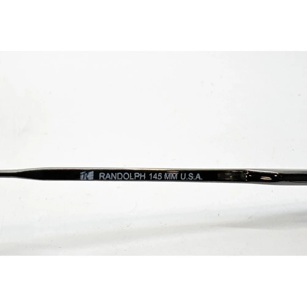 Randolph Eyeglass Frames Unisex Gunmetal RE 801 Oval Metal 48-22-145
